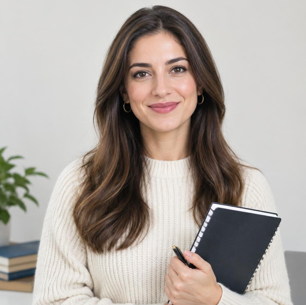 Portrait of a young Turkish woman personal finance reporter
